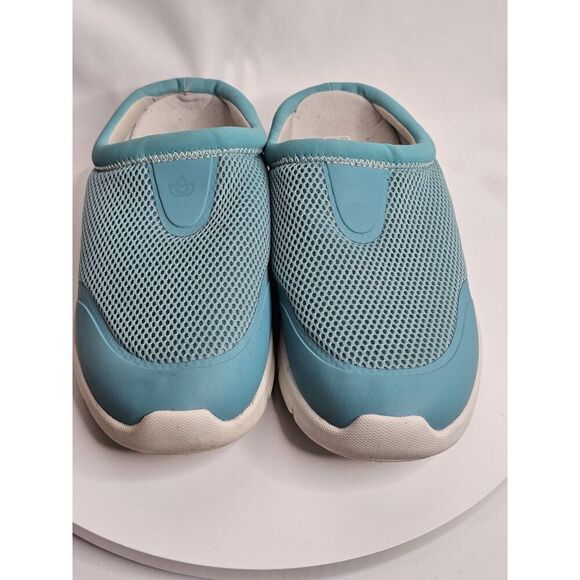 Spenco Bliss Sneaker Mule Womens 10 D Aqua Blue Slip On Casual Comfort Shoes - Picture 5 of 7